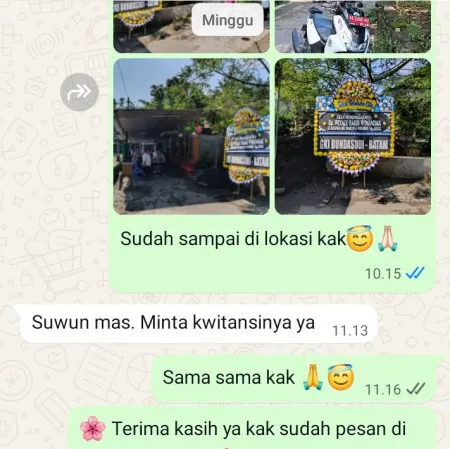 Pengiriman Papan Bunga Duka Malangrejo Banyuurip