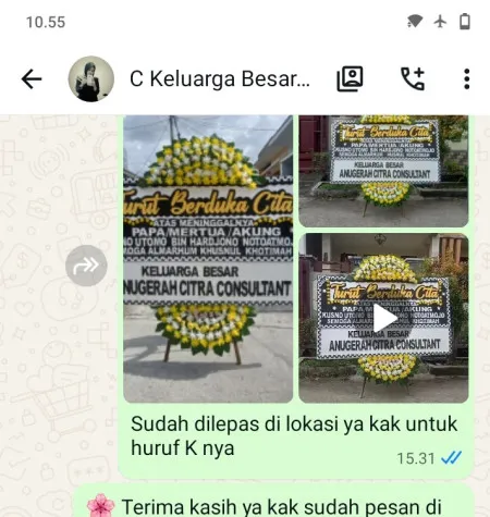 Pengiriman Papan Bunga Duka Malangrejo Banyuurip